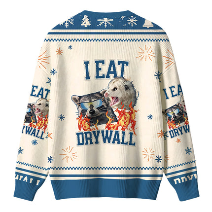 Uglysweatershops I Eat Drywall Christmas Ugly Sweater