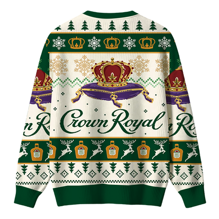 Uglysweatershops Snowflake Deer Christmas Ugly Sweater