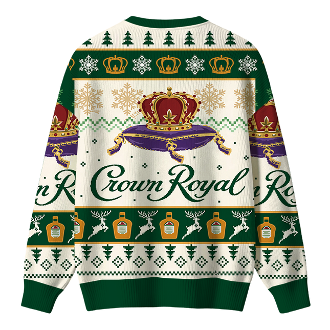 Uglysweatershops Snowflake Deer Christmas Ugly Sweater
