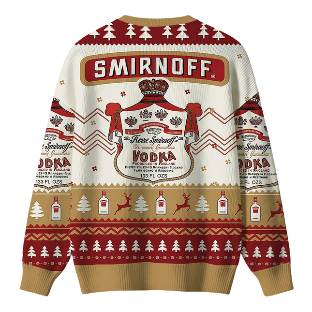 Uglysweatershops Red Wine Christmas Ugly Sweater