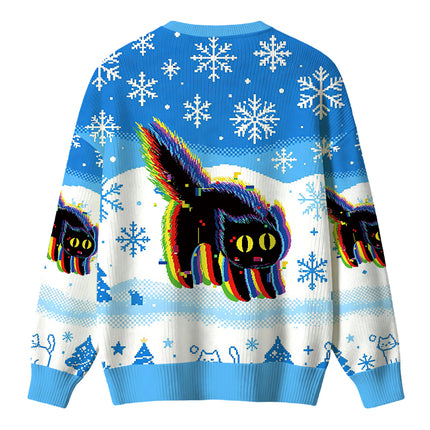 Uglysweatershops Technicat Glitch Christmas Ugly Sweater