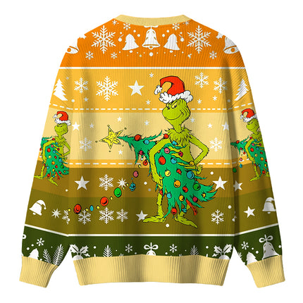 Uglysweatershops Christmas Tree Sneaky Thief Christmas Ugly Sweater