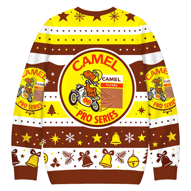 Uglysweatershops Cigarettes Racing Christmas Ugly Sweatshirt