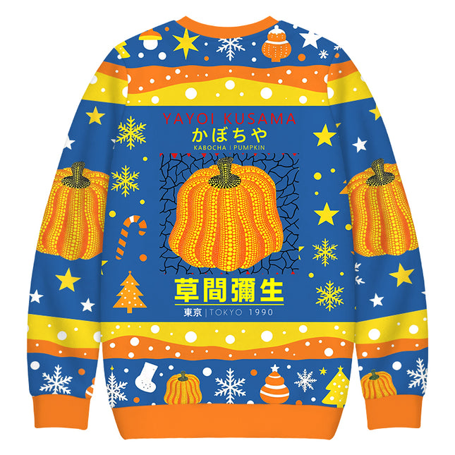 Uglysweatershops Art Pumpkin TOKYO 1900 Christmas Ugly Sweatshirt