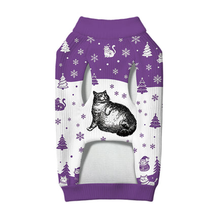 Uglysweatershops Skin & Bones Cat Dog & Cat Pet Sweater