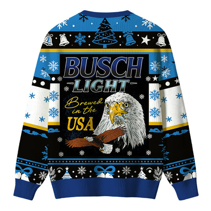 Uglysweatershops Bald Eagle Christmas Ugly Sweater