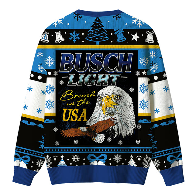 Uglysweatershops Bald Eagle Christmas Ugly Sweater