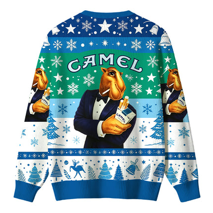 Uglysweatershops Retro Tobacco Smoking Christmas Ugly Sweater