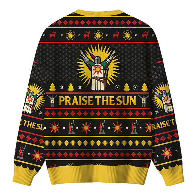 Uglysweatershops Praise the Sun Christmas Ugly Sweater