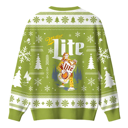 Uglysweatershops Bigfoot Wild Forest Christmas Ugly Sweater
