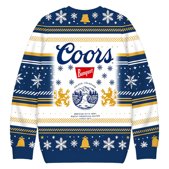 Uglysweatershops Retro Rocky Mountain Beer Christmas Ugly Sweatshirt