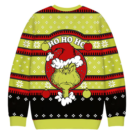Uglysweatershops Ho Ho Ho Christmas Ugly Sweatshirt