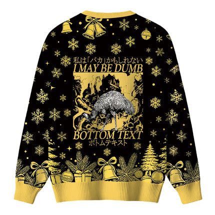 Uglysweatershops I May Be Dumb Christmas Ugly Sweater