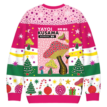 Uglysweatershops Art Mushroom Vintage Christmas Ugly Sweatshirt
