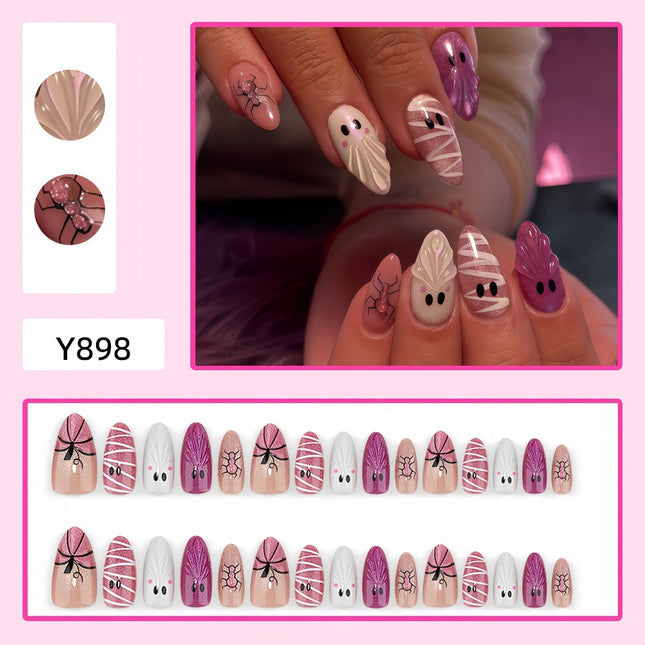 Uglysweatershops Halloween Cute Quirky Hot Girl Vibe Section ONE Press-on Nails