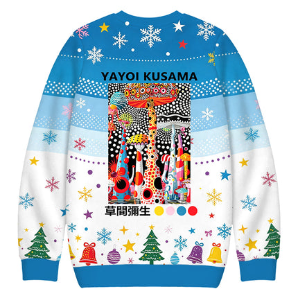 Uglysweatershops Japanese Pop Art Mushroom Christmas Ugly Sweatshirt