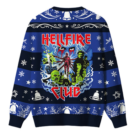 Uglysweatershops Retro Metal Style Christmas Ugly Sweater