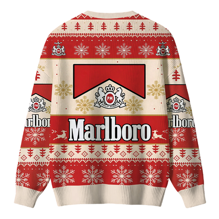 Uglysweatershops Red Cig Christmas Ugly Sweater