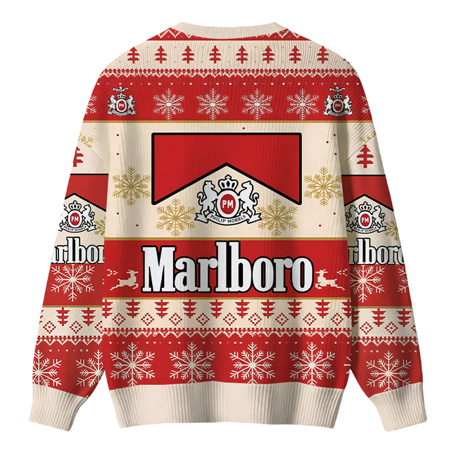 Uglysweatershops Red Cig Christmas Ugly Sweater