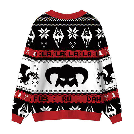 Uglysweatershops Funny Mask Ugly Cardigan Sweater