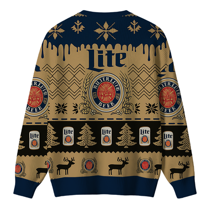 Uglysweatershops Brown Lite Christmas Ugly Sweater