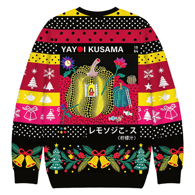 Uglysweatershops Surreal Fantasy Pumpkin Vintage Christmas Ugly Sweatshirt