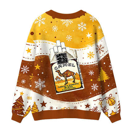 Uglysweatershops Brand Cigarettes Ugly Cardigan Sweater