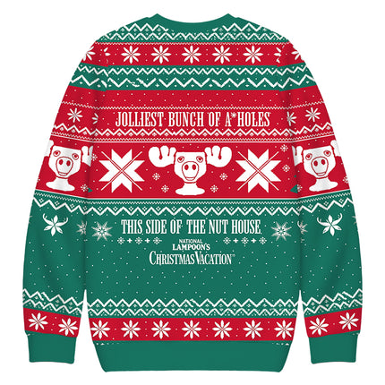 Uglysweatershops Vintage Moose Christmas Ugly Sweatshirt