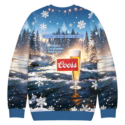 Uglysweatershops Rocky Mountain Water Christmas Ugly Sweatshirt