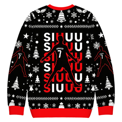 Uglysweatershops CR7 Meme Christmas Ugly Sweatshirt