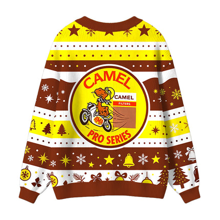 Uglysweatershops Cigarettes Racing Ugly Cardigan Sweater