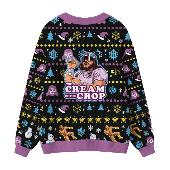 Uglysweatershops The Jesus of the Crop Ugly Cardigan Sweater