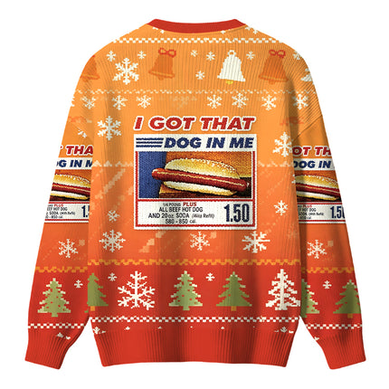 Uglysweatershops I Got That Dog In Me Christmas Ugly Sweater