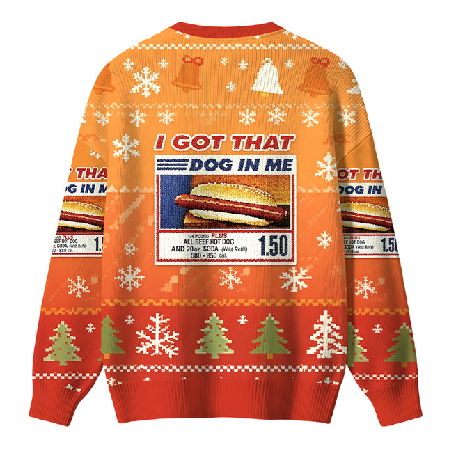 Uglysweatershops I Got That Dog In Me Christmas Ugly Sweater