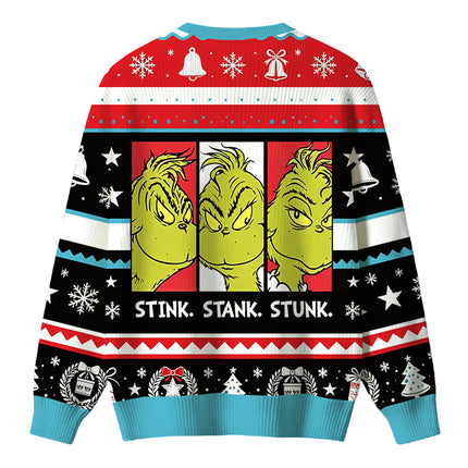 Uglysweatershops Stink Stank Stunk Christmas Ugly Sweater