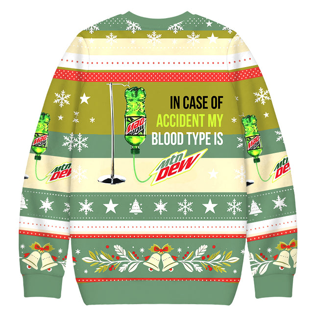 Uglysweatershops In case of accident Christmas Ugly Sweatshirt