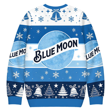 Uglysweatershops Vintage Moon Christmas Ugly Sweatshirt