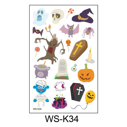 Uglysweatershops Random 10-piece Children's Cartoon Glowing Tattoo Stickers