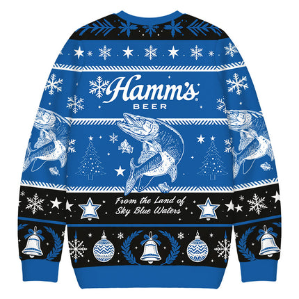 Uglysweatershops Land of Sky Blue Christmas Ugly Sweatshirt