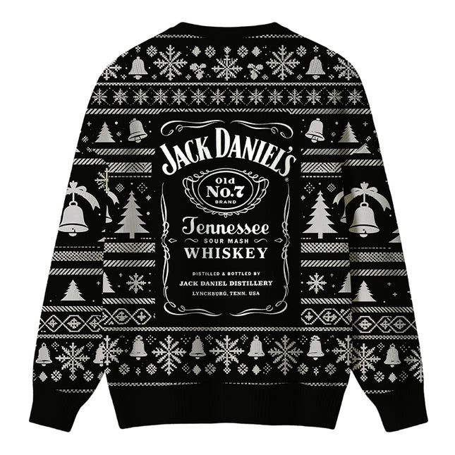 Uglysweatershops Vintage Distillery Label Aesthetic Christmas Ugly Sweater