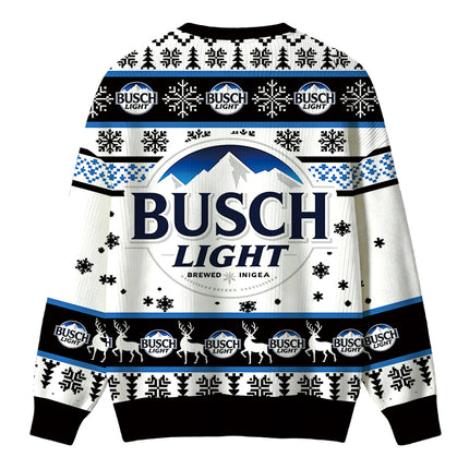 Uglysweatershops Busch Vintage Christmas Ugly Sweater