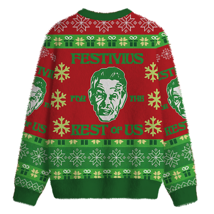 Uglysweatershops Rest of Us Fuzzy Christmas Ugly Sweatshirt