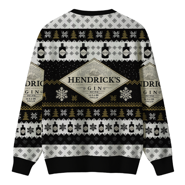 Uglysweatershops Black Beer Christmas Ugly Sweater