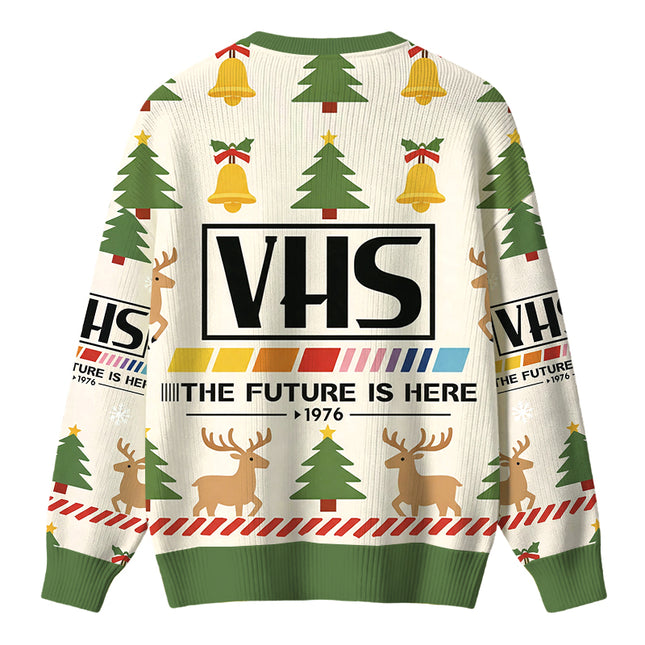 Uglysweatershops VHS 1976 Vintage Christmas Ugly Sweater