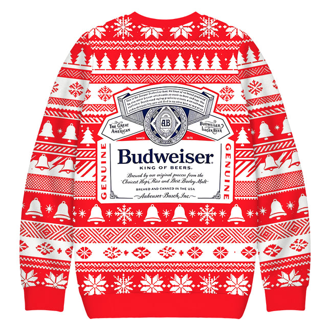 Uglysweatershops Retro Ornate Beer Christmas Ugly Sweatshirt