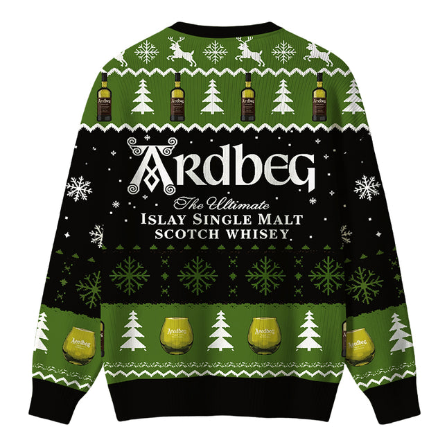 Uglysweatershops Black Beer Christmas Ugly Sweater