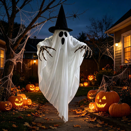 Uglysweatershops Glowing Wizard Ghost Outdoor Horror Decorations