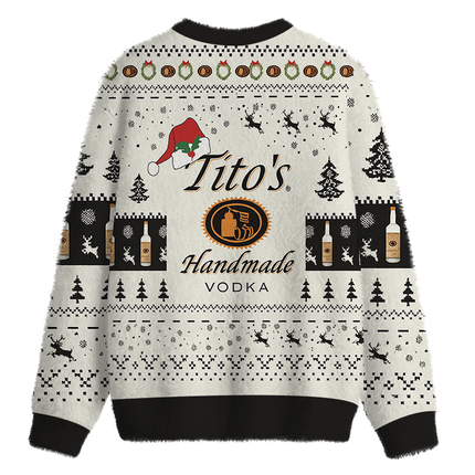 Uglysweatershops Handmade Vintage Fuzzy Christmas Ugly Sweatshirt