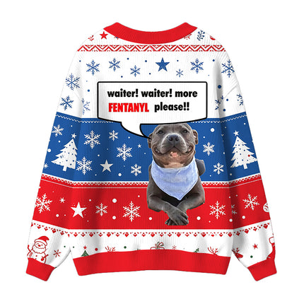 Uglysweatershops Waiter Waiter More Meme Ugly Cardigan Sweater