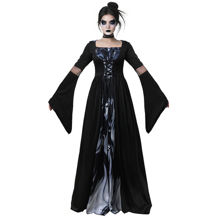 Uglysweatershops Halloween Skeleton Mage Witch Cosplay Costume